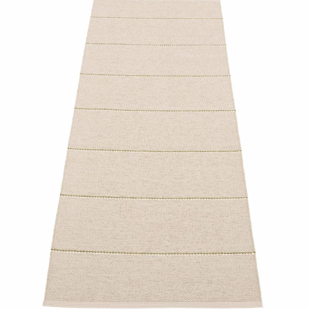 Lea matta 225 × 70 cm, black/mint/vanilla