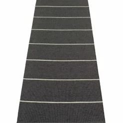 Lea matta 225 × 70 cm, black/mint/vanilla