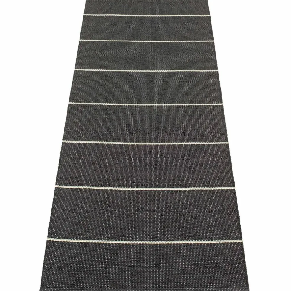 Lea matta 225 × 70 cm, black/mint/vanilla