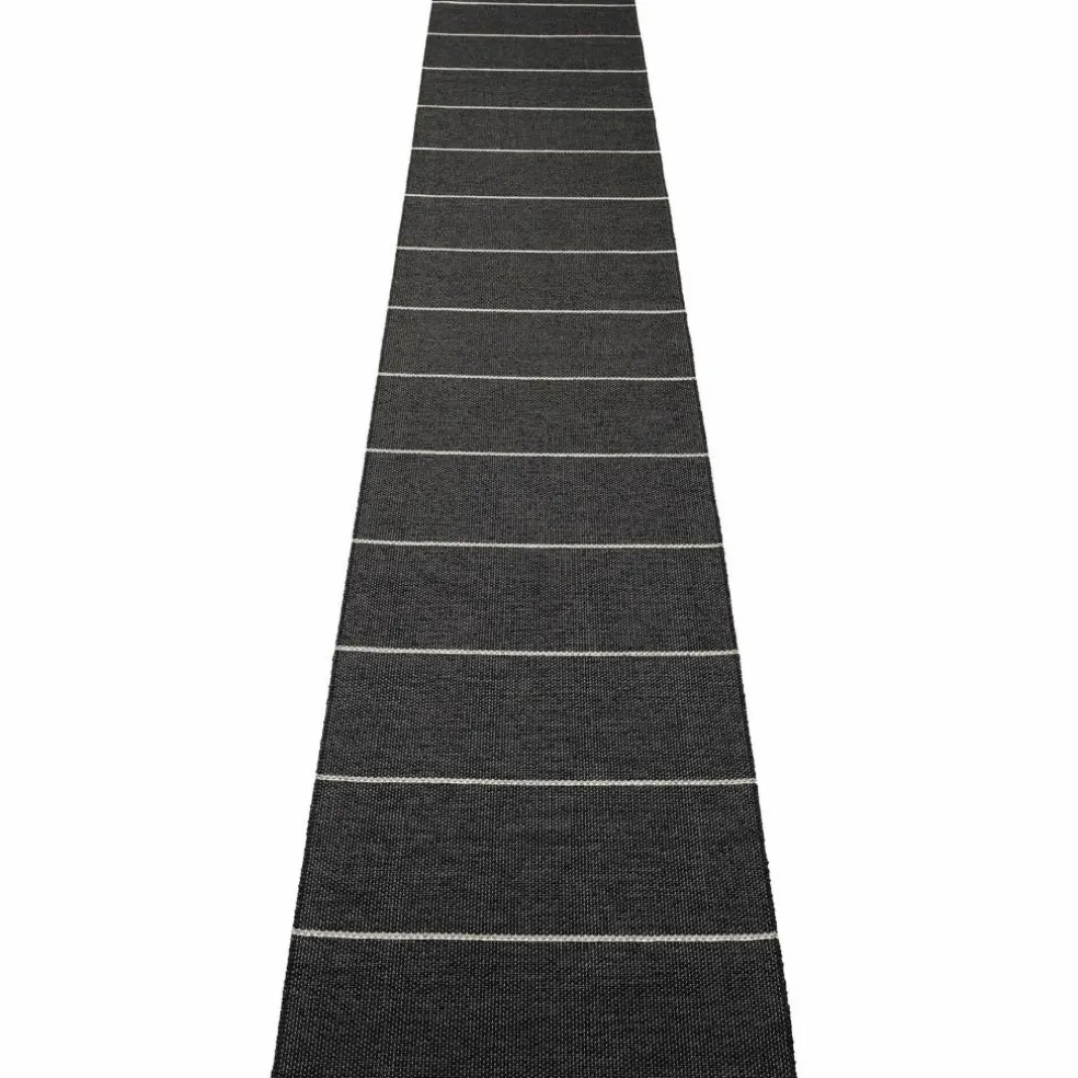 Lea matta 375 × 70 cm, black/mint/vanilla