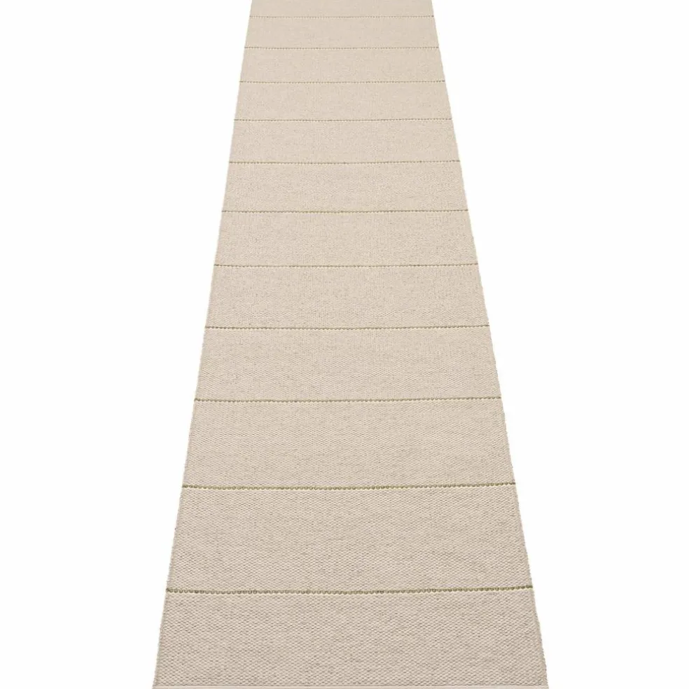 Lea matta 300 × 70 cm, black/mint/vanilla