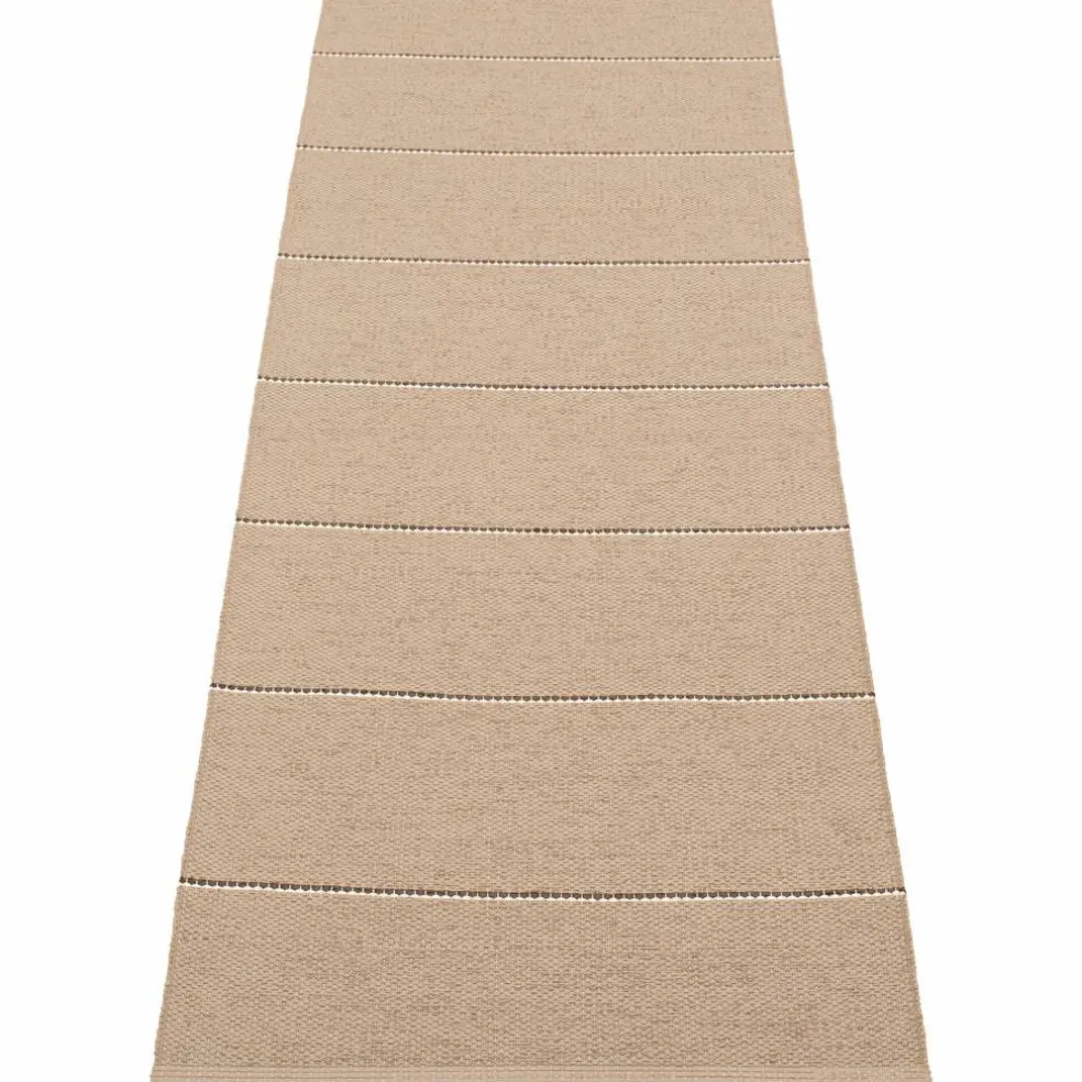 Lea matta 225 × 70 cm, potato/brown/vanilla