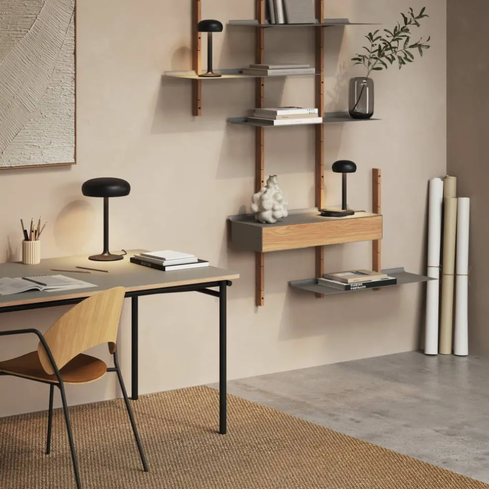 LED-batterilampa, black