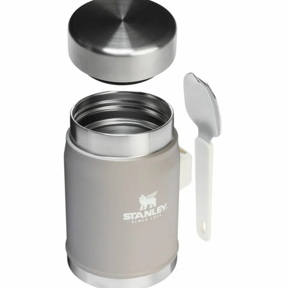 Legendary Classic mattermos + spork 0,4 liter, hammertone green