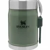 Legendary Classic mattermos + spork 0,4 liter, ash