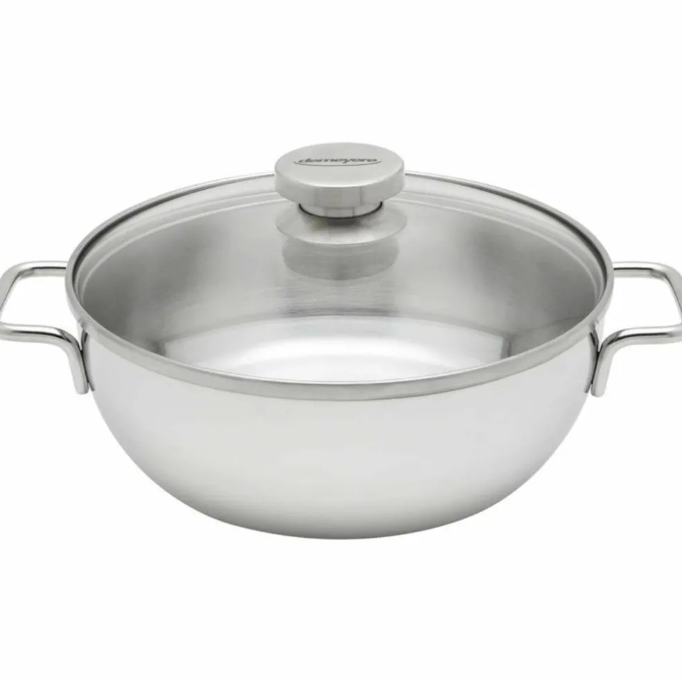 Låg Gryta med Glaslock 28 cm 4,8l