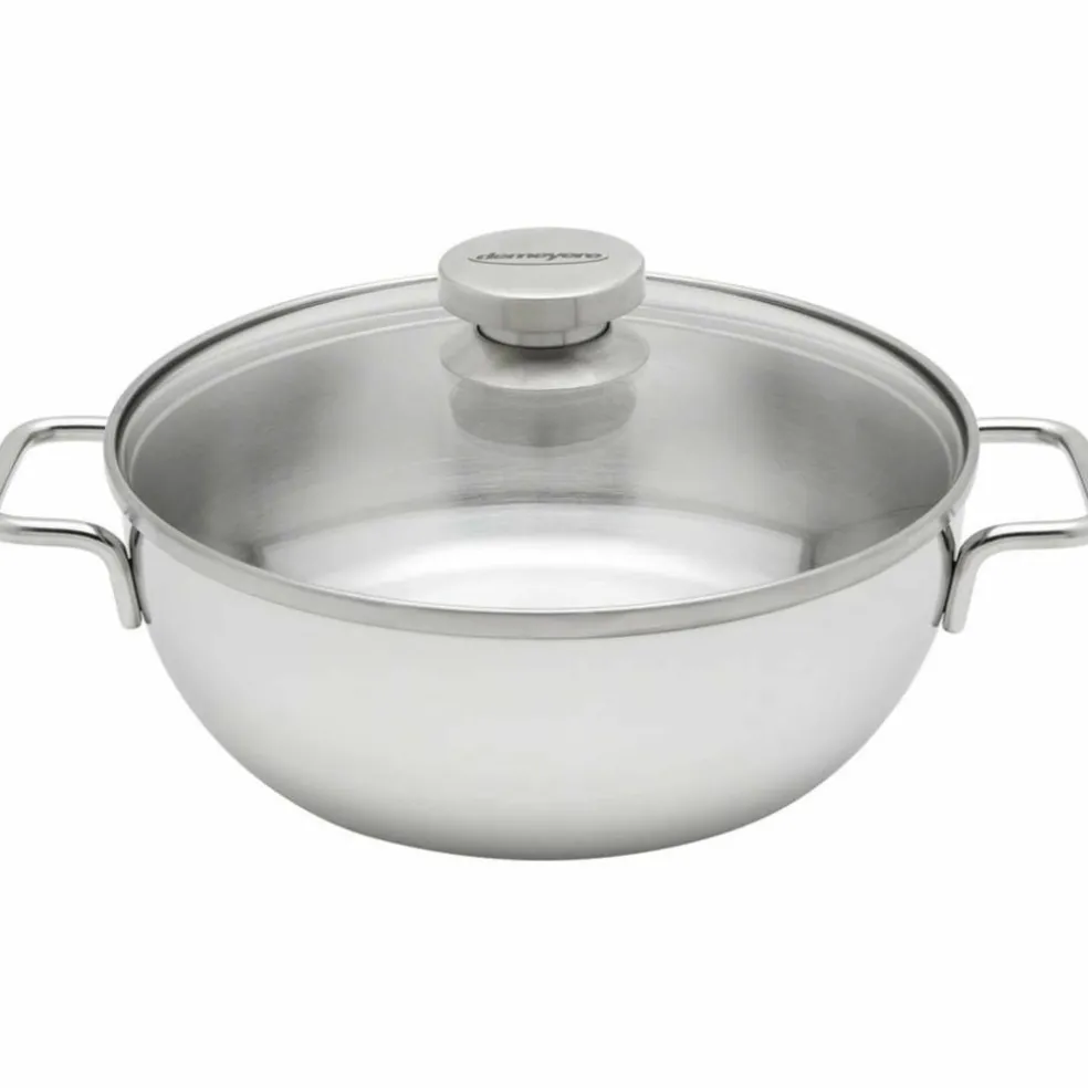 Låg Gryta med Glaslock 24 cm 3,3l