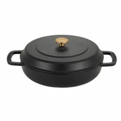 Låg gryta med lock 28 cm/5 liter, grön