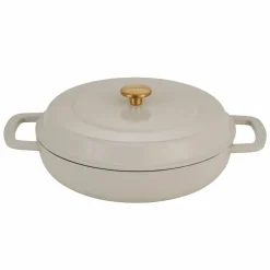 Låg gryta med lock 28 cm/5 liter, grön