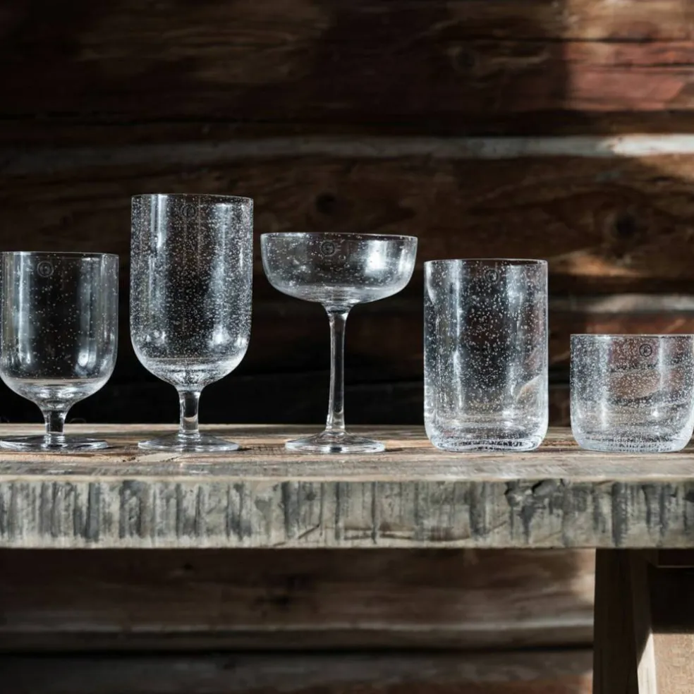 Ölglas på fot 45 cl 2-pack, bubbligt glas