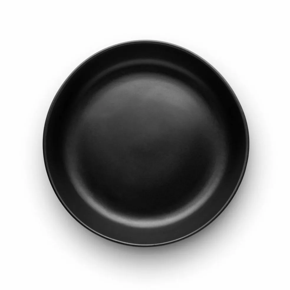 Låg salladsskål 28 cm, svart