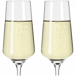 Lichtweiss champagneglas, 2-pack