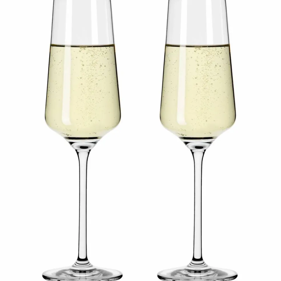 Lichtweiss champagneglas, 2-pack