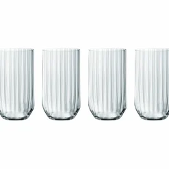 Linear longdrinkglas 4-pack