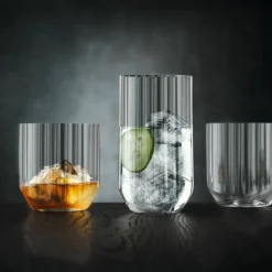 Linear Whisky Tumbler glas 4-pack