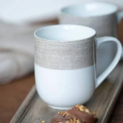 Linen mugg 35 cl