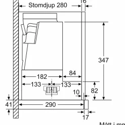 LI97RB531 iQ300 utdragbar köksfläkt, silver