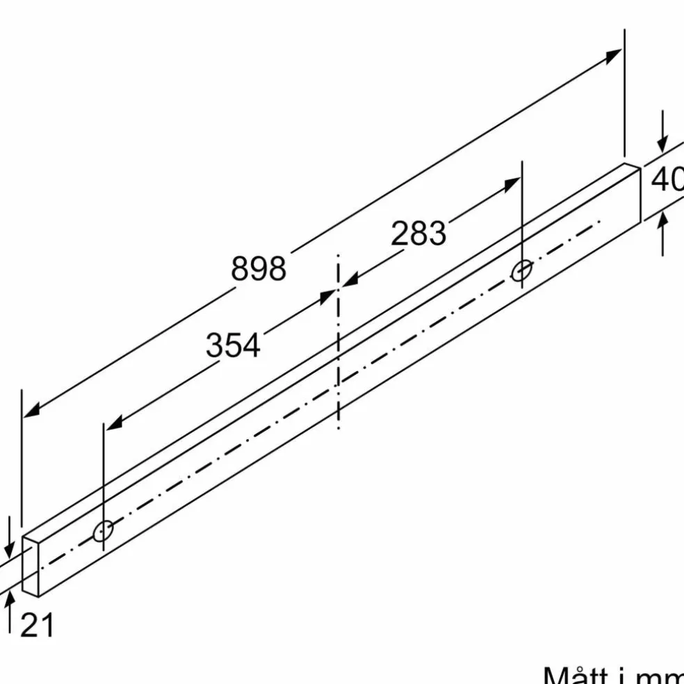 LI97RB531 iQ300 utdragbar köksfläkt, silver