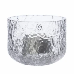 Ljuslykta 15 cm, mönstrat glas