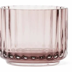Ljuslykta, glas liten, burgundy