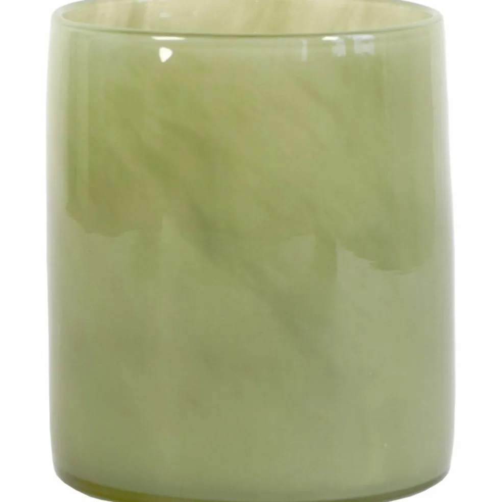 Ljuslykta, olive green, medium