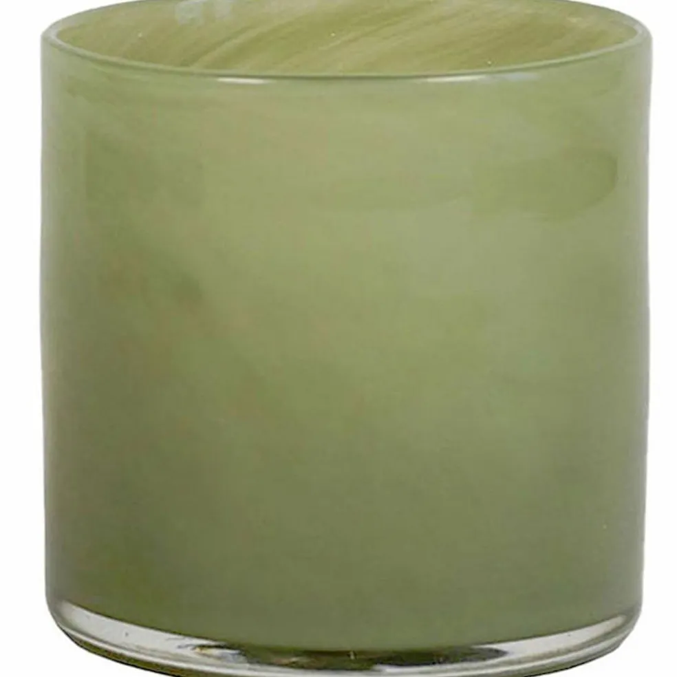 Ljuslykta, olive green, small