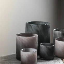 Ljuslykta, purple grey, medium