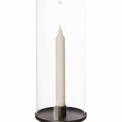 Ljuslykta, svart aluminium