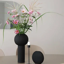 Ljusstake, 21 cm, black