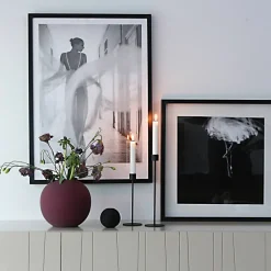 Ljusstake, 29 cm, black