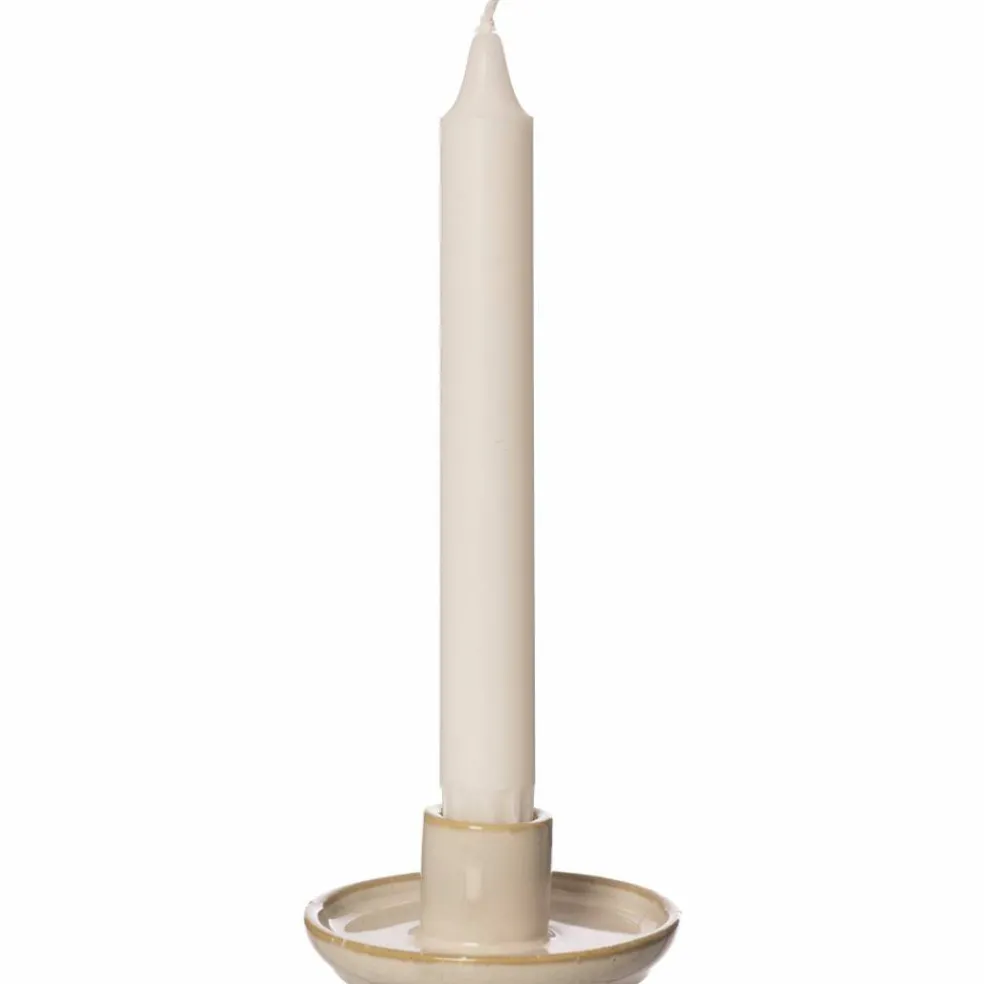 Ljusstake, 3,5 cm, naturvit