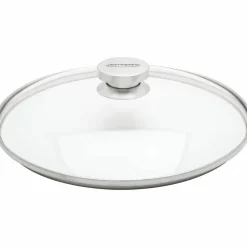 Lock 18 cm Glas med Stålknopp