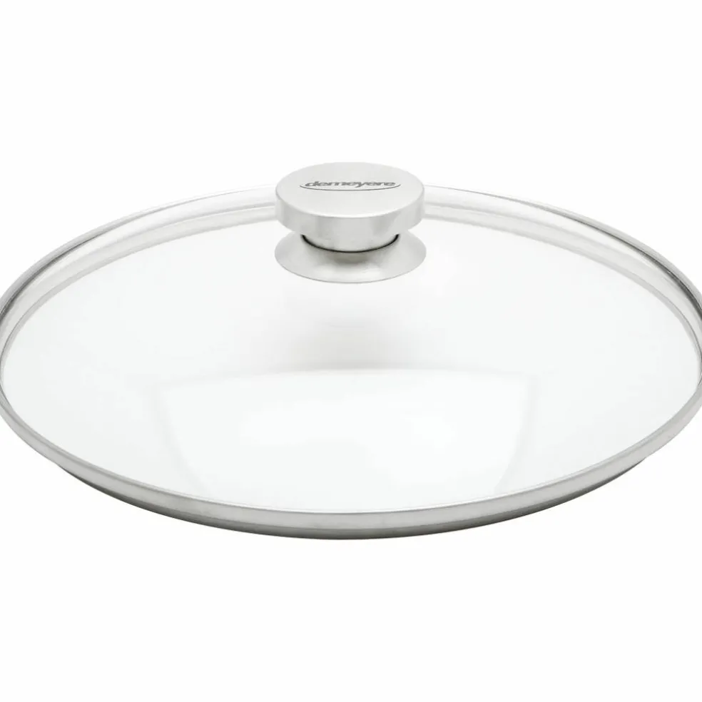 Lock 28 cm Glas med Stålknopp