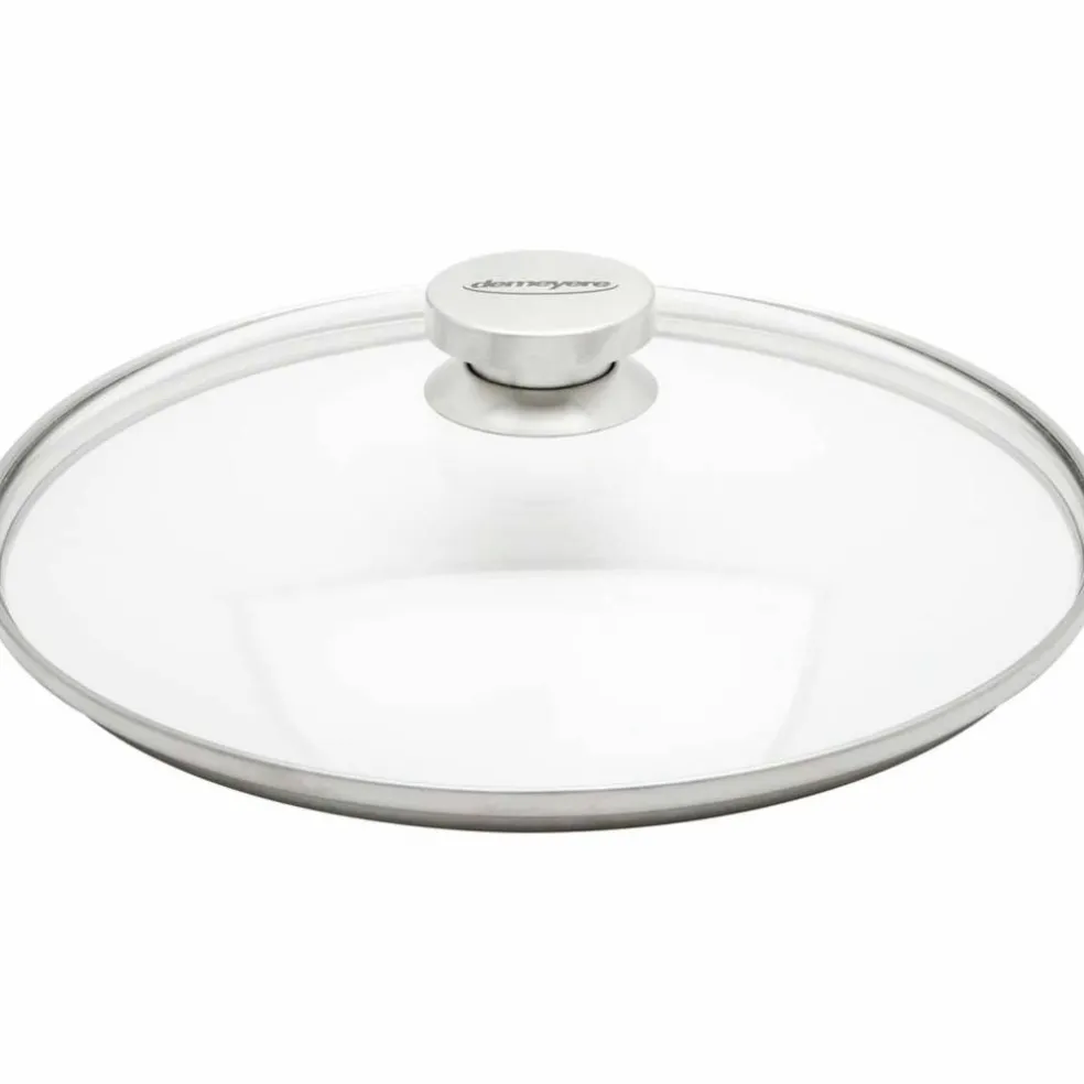 Lock 32 cm Glas med Stålknopp