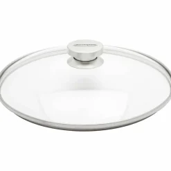 Lock 16 cm Glas med Stålknopp