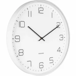 Lofty väggklocka 40 cm, matt vit