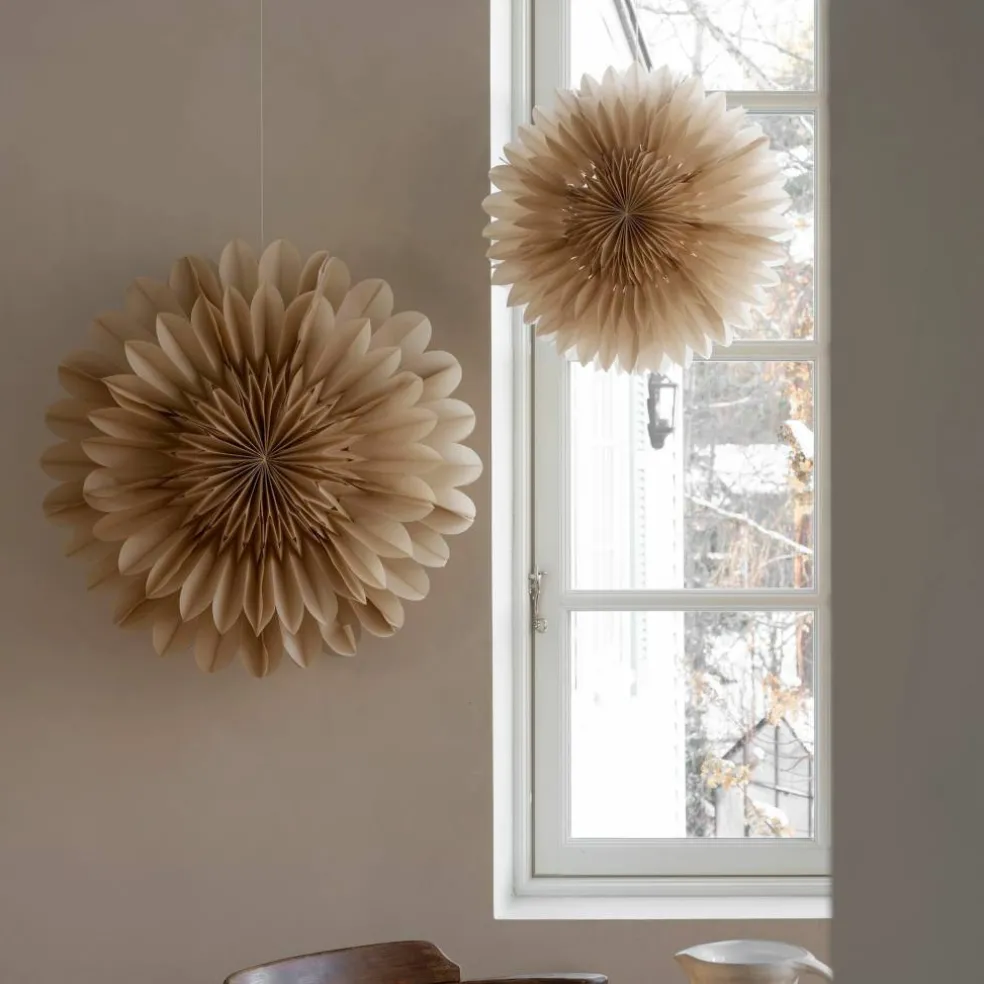 Lotus julstjärna 60 cm, beige