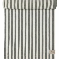 Löpare bred rand 45x250 cm, grön/vit