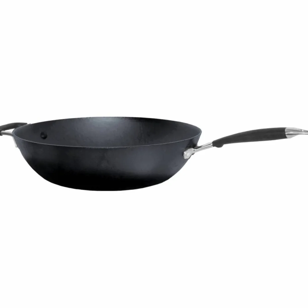 Lätt Gjutjärn Wokpanna 30 cm