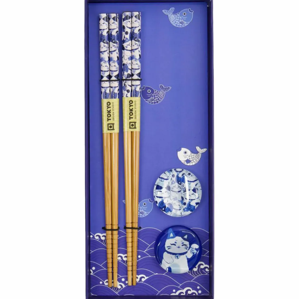 Lucky Cat ätpinnar gåvoset 2-pack