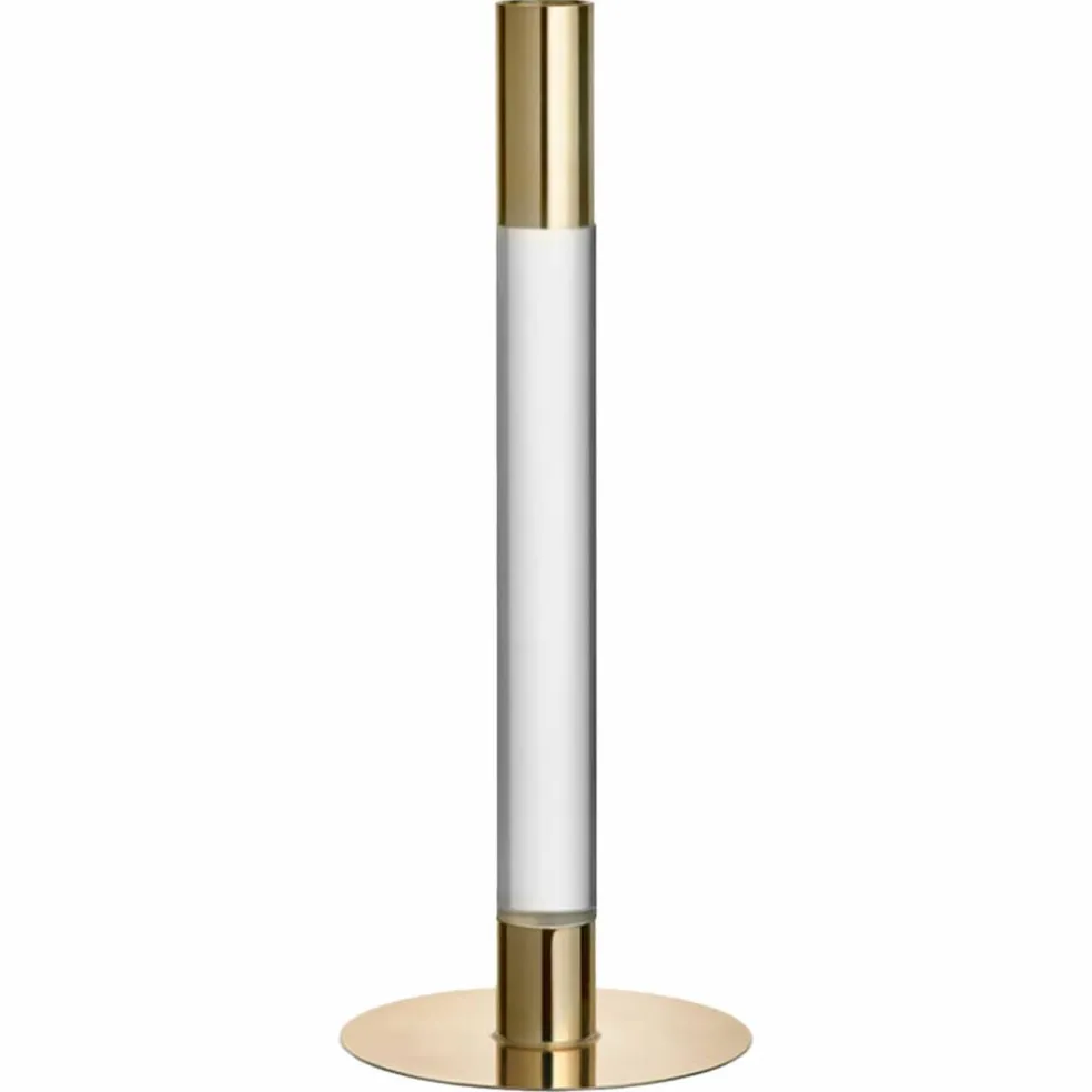 Lumiere Ljusstake 26,5 cm, guld/glas