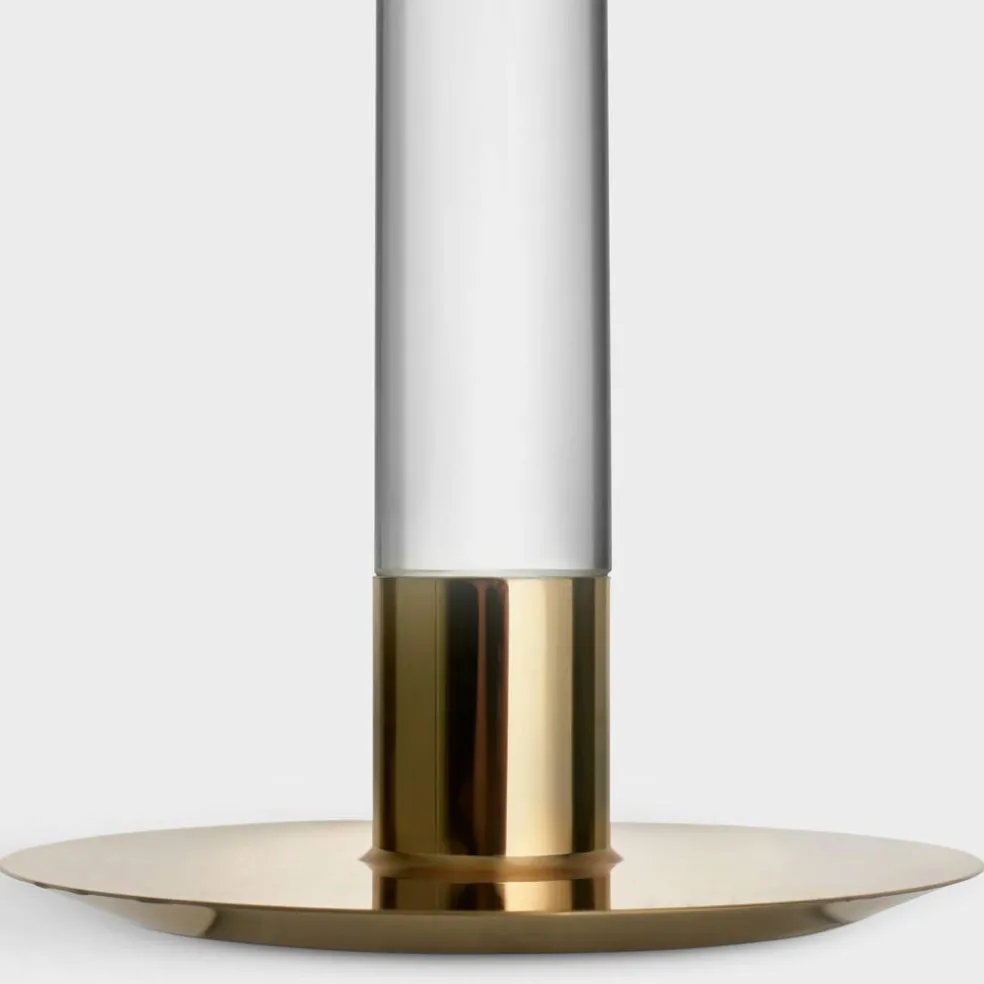 Lumiere Ljusstake 26,5 cm, guld/glas