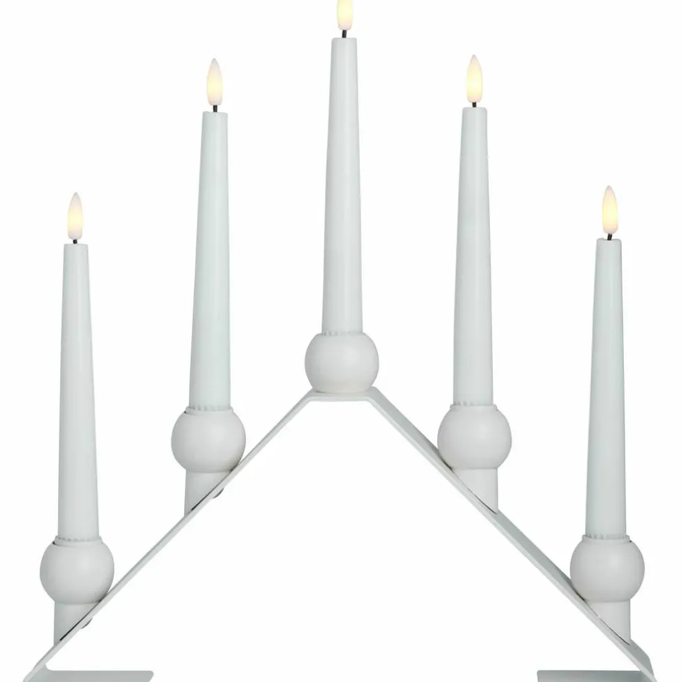 Luna adventsljusstake, vit