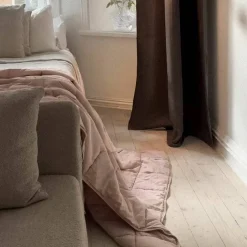Luna pläd 200 x 140 cm, dusty pink