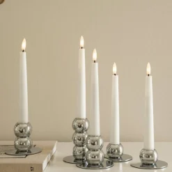 Lykke LED adventsljusstake, svart