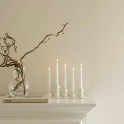 Lykke LED adventsljusstake, svart
