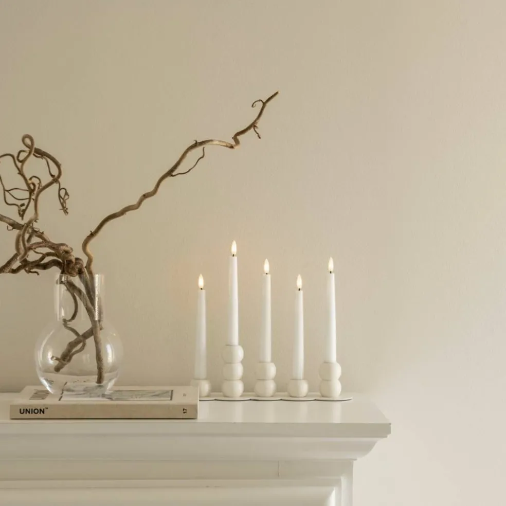 Lykke LED adventsljusstake, svart