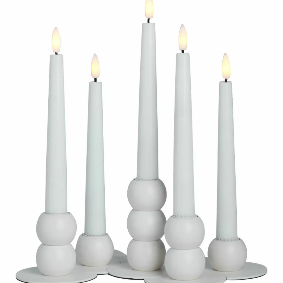 Lykke LED adventsljusstake, svart