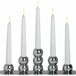 Lykke LED adventsljusstake, vit