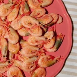 Madeleine serveringsfat rund, vanilj